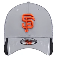 Men's New Era  Gray San Francisco Giants Linear 39THIRTY Flex-Fit Hat