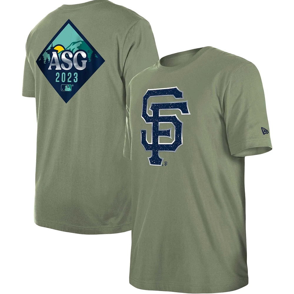 T-shirt New Era vert pour homme du match des étoiles 2023 Giants de San Francisco