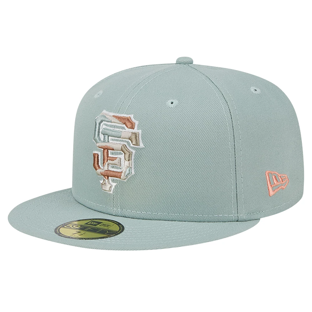 Casquette ajustée 59FIFTY verte San Francisco Giants Spring Forest pour hommes New Era