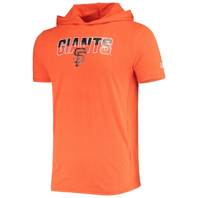 T-shirt à capuche San Francisco Giants New Era orange chiné pour homme