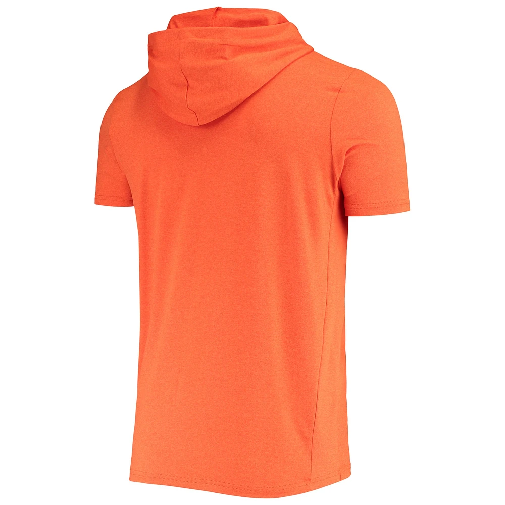 Men's New Era Heathered Orange San Francisco Giants Hoodie T-Shirt