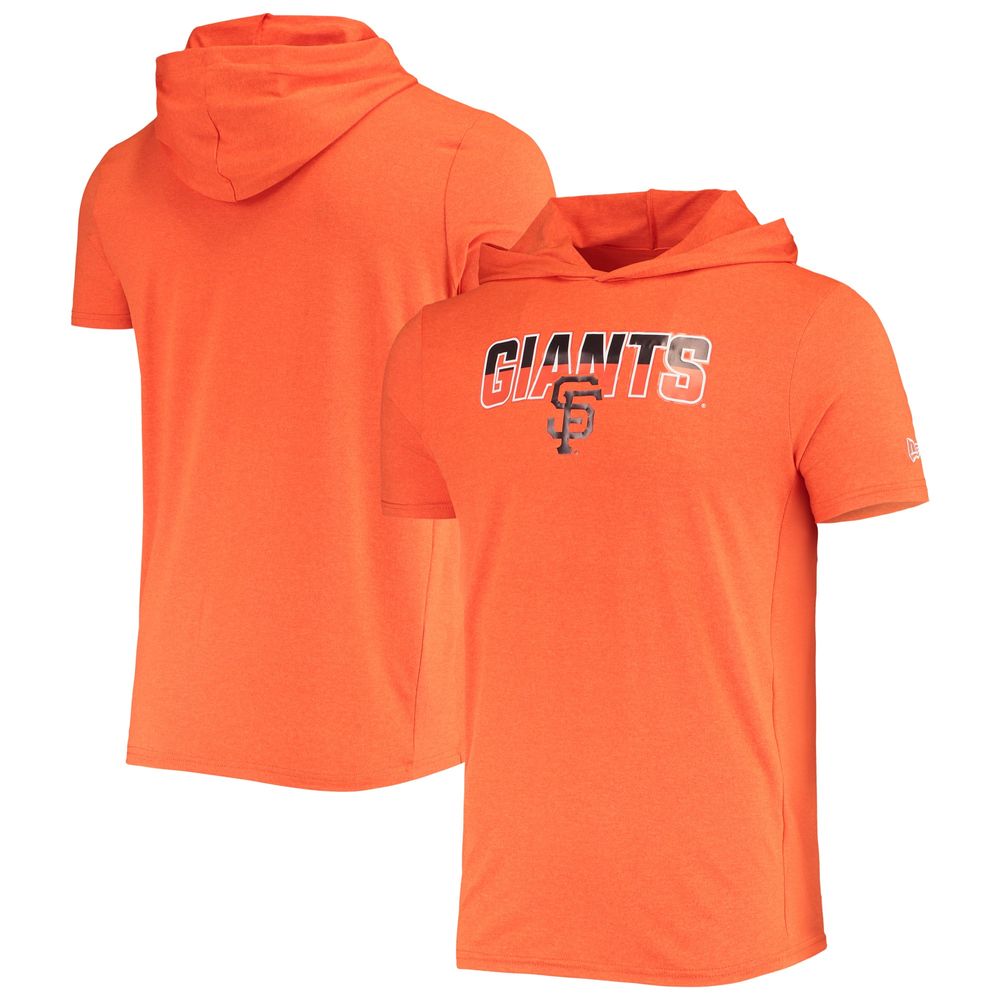 Men's New Era Heathered Orange San Francisco Giants Hoodie T-Shirt