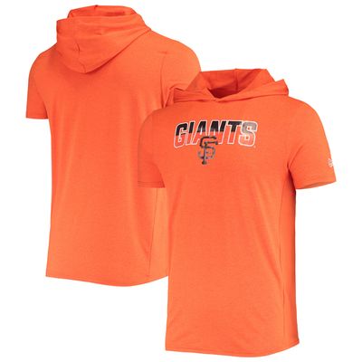 Men's New Era Heathered Orange San Francisco Giants Hoodie T-Shirt