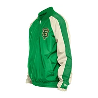 Coupe-vent à glissière quart de tour raglan en ripstop vert Kelly New Era pour homme des San Francisco Giants la Saint-Patrick