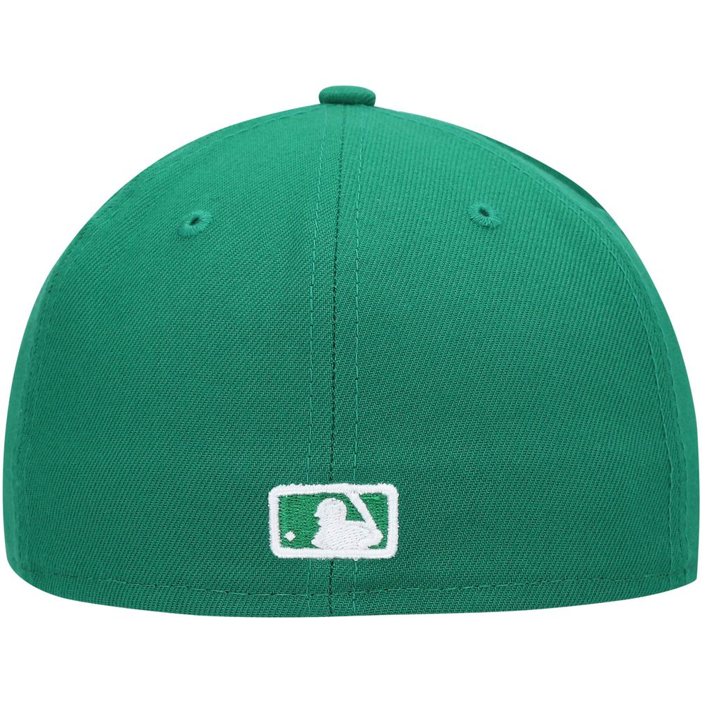 Men's New Era Kelly Green Boston Red Sox White Logo 59FIFTY Fitted Hat