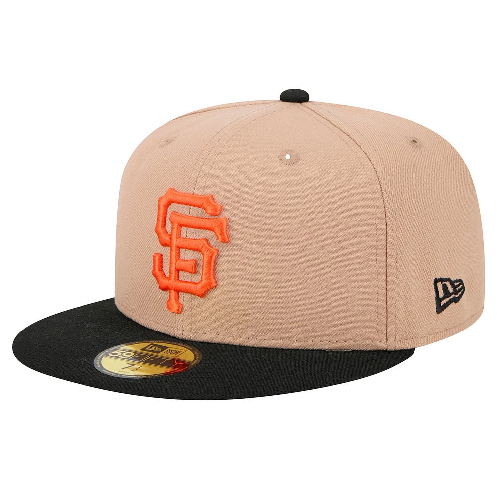 Casquette ajustée 59FIFTY kaki San Francisco Giants de New Era pour homme