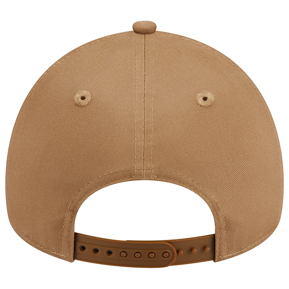 Men's New Era Khaki San Francisco Giants A-Frame 9FORTY Adjustable Hat