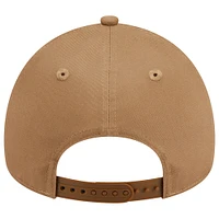 Men's New Era Khaki San Francisco Giants A-Frame 9FORTY Adjustable Hat