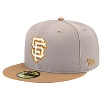 Men's New Era Khaki San Francisco Giants Stone Panama 59FIFTY Fitted Hat