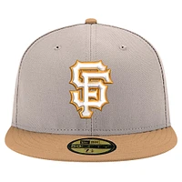 Casquette ajustée 59FIFTY New Era kaki San Francisco Giants Stone Panama pour hommes