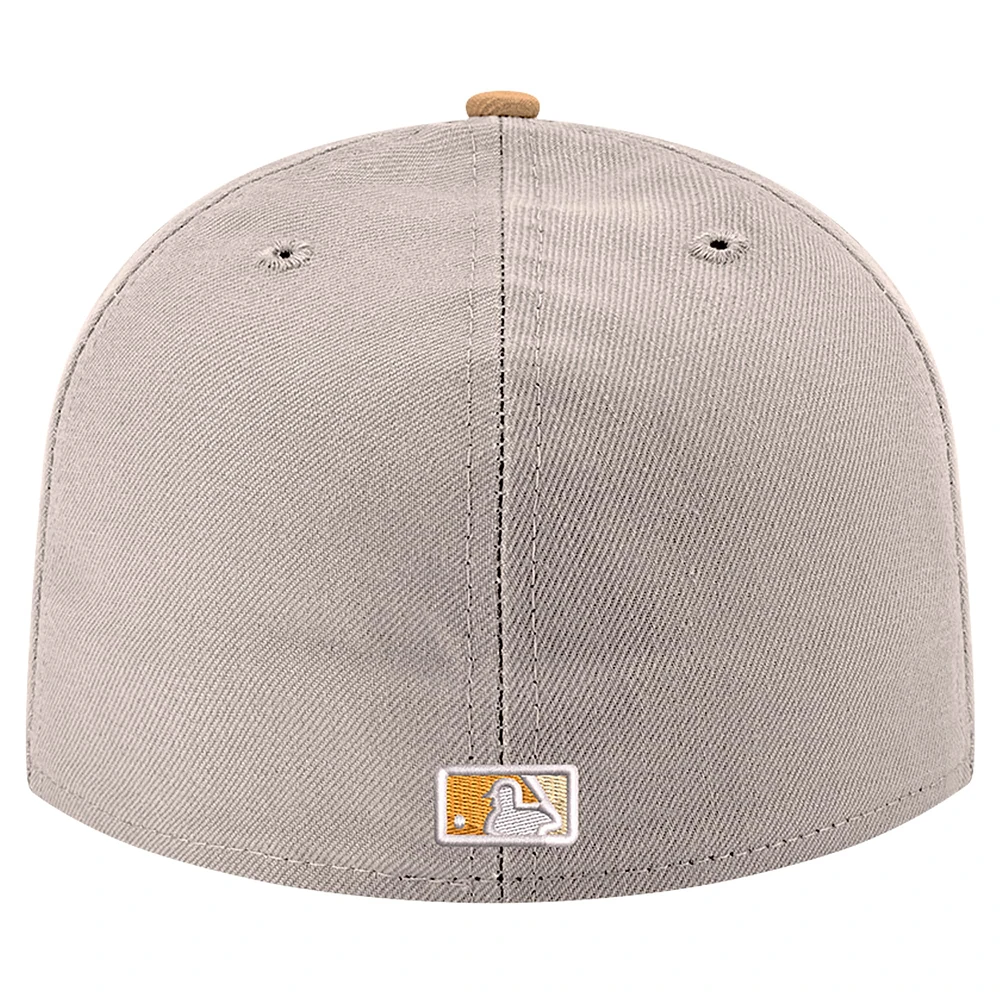 Casquette ajustée 59FIFTY New Era kaki San Francisco Giants Stone Panama pour hommes