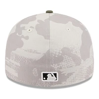 Men's New Era Light Beige/Olive San Francisco Giants 2025 Armed Forces Day Low Profile 59FIFTY Fitted Hat