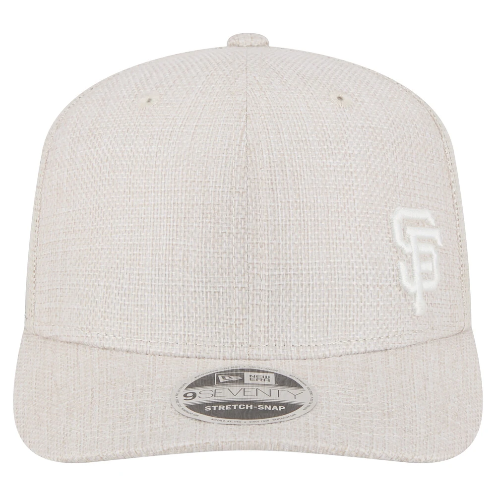 Casquette extensible Flawless 9SEVENTY beige clair pour homme New Era des Giants de San Francisco