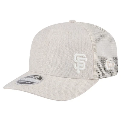 Casquette extensible Flawless 9SEVENTY beige clair pour homme New Era des Giants de San Francisco