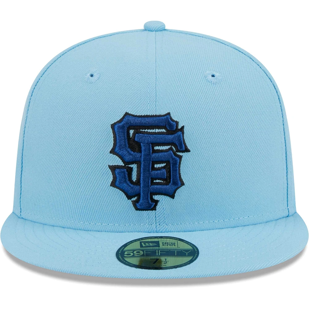 Casquette ajustée 59FIFTY San Francisco Giants New Era bleu clair pour homme