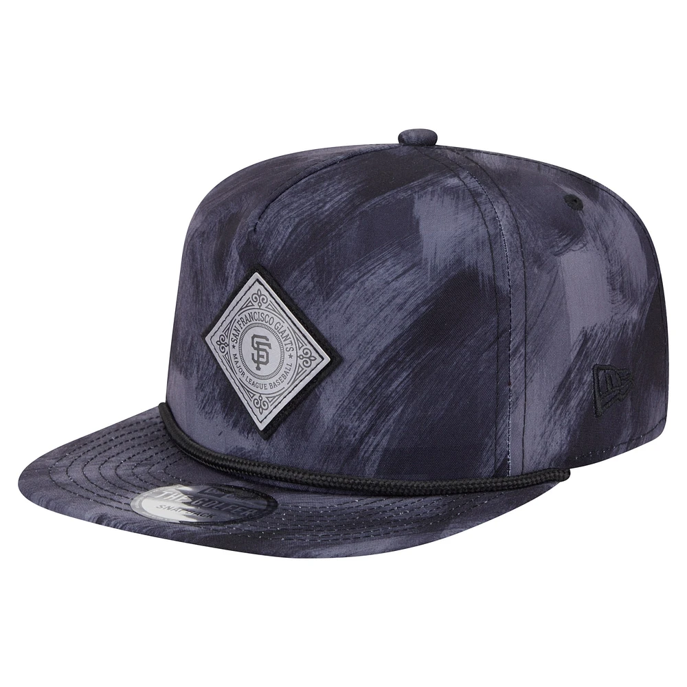 Men's New Era Navy San Francisco Giants Printed Golfer Snapback Hat