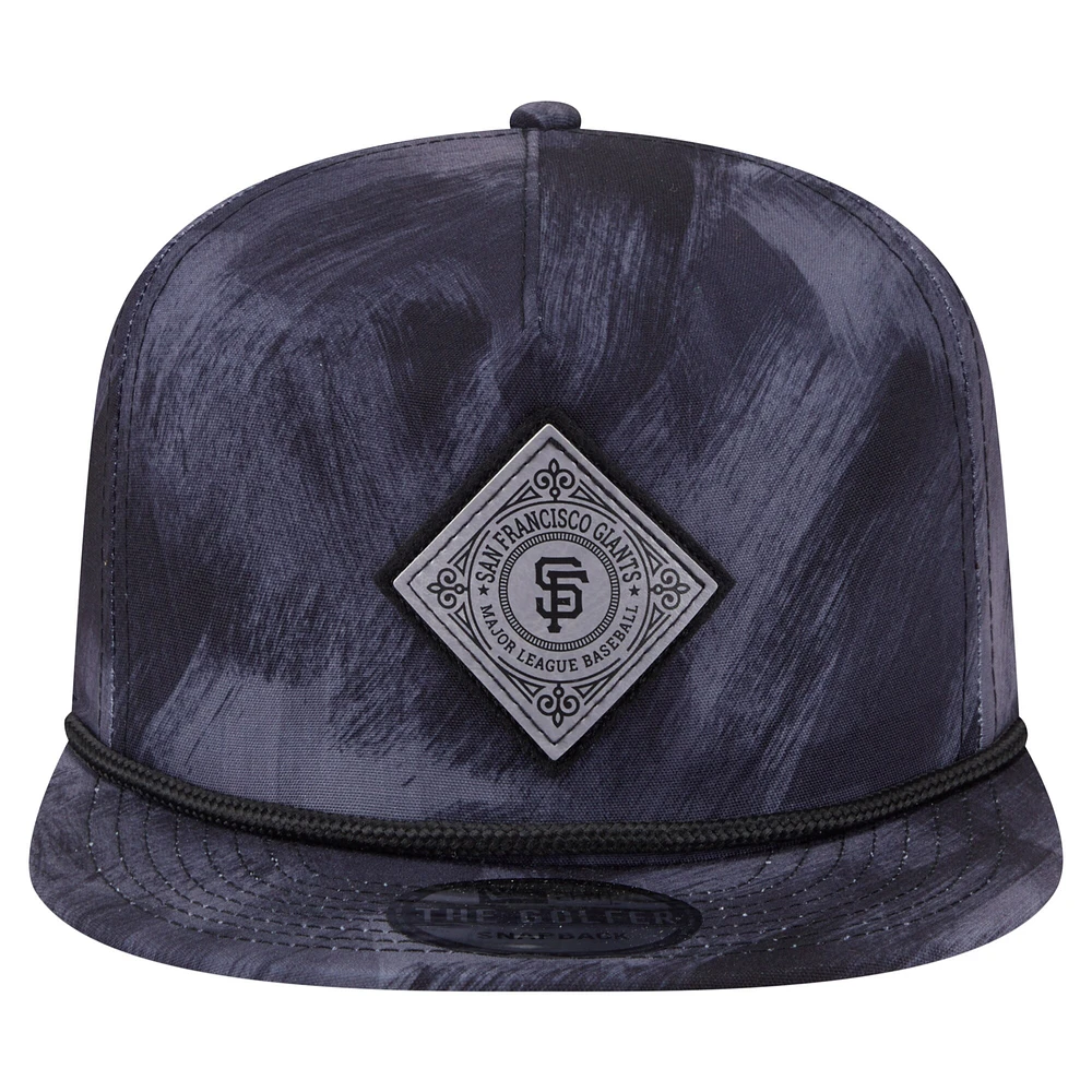Men's New Era Navy San Francisco Giants Printed Golfer Snapback Hat