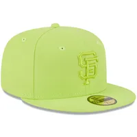 Men's New Era Neon Green San Francisco Giants 2023 Spring Color Basic 59FIFTY Fitted Hat