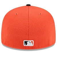 Men's New Era  Orange/Black San Francisco Giants 2025 Spring Training 59FIFTY Fitted Hat