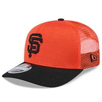 Men's New Era  Orange/Black San Francisco Giants 2025 Spring Training 9SEVENTY Stretch-Snap Trucker Hat