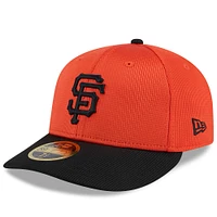 Casquette ajustée 59FIFTY orange/noir pour homme San Francisco Giants 2025 Spring Training Low Profile de New Era