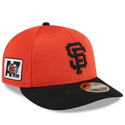 Casquette ajustée 59FIFTY orange/noir pour homme San Francisco Giants 2025 Spring Training Low Profile de New Era