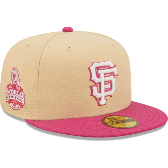 New Era Men's New Era White San Francisco Giants 2012 World Series Patch -  Red Undervisor 59FIFTY Fitted Hat