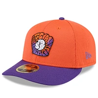 Casquette d'entraînement au bâton City Connect 59FIFTY orange/violet New Era pour homme des Giants de San Francisco 2025