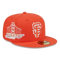 Men's New Era Orange San Francisco Giants City Connect Icon 59FIFTY Fitted Hat