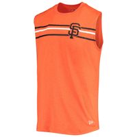 Men's New Era Orange San Francisco Giants Muscle Tank Top