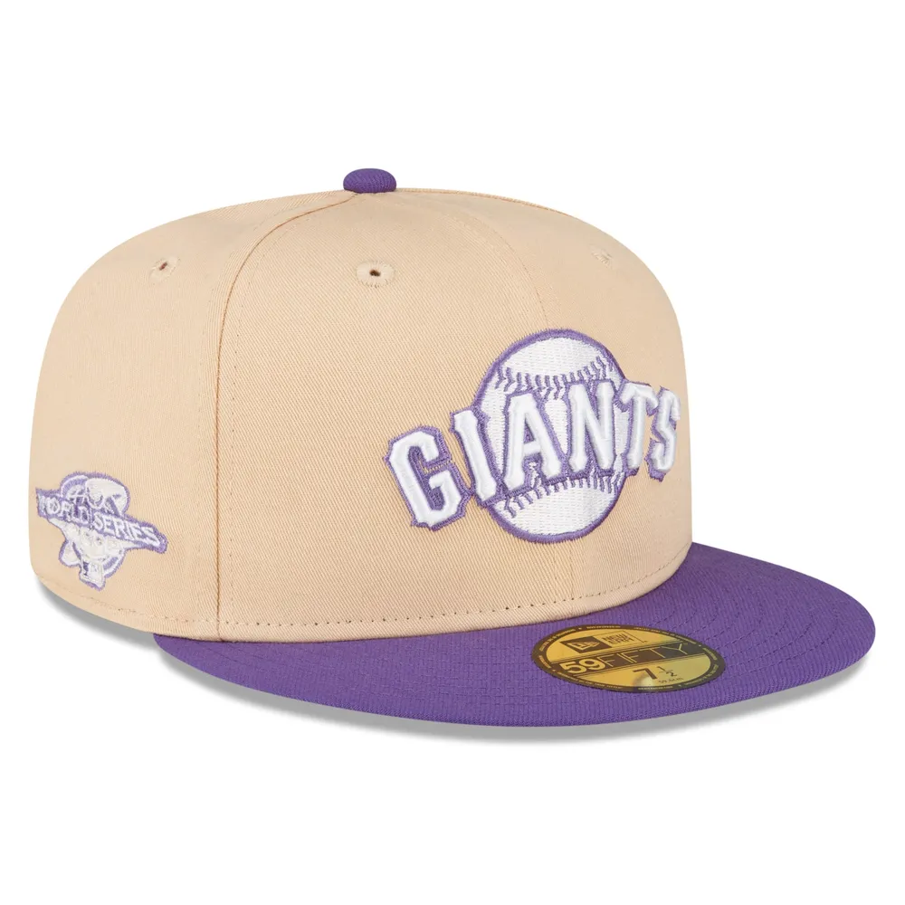 Lids San Francisco Giants New Era 2002 World Series Side Patch 59FIFTY  Fitted Hat - Peach/Purple