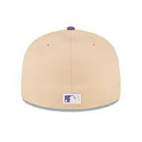 Men's New Era Peach/Purple San Francisco Giants 2002 World Series Side Patch 59FIFTY Fitted Hat