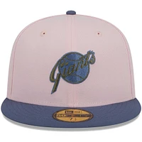 Casquette ajustée 59FIFTY pour homme avec sous-visière olive des Giants de San Francisco New Era rose/bleu