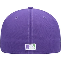 Men's New Era Purple San Francisco Giants Lime Side Patch 59FIFTY Fitted Hat