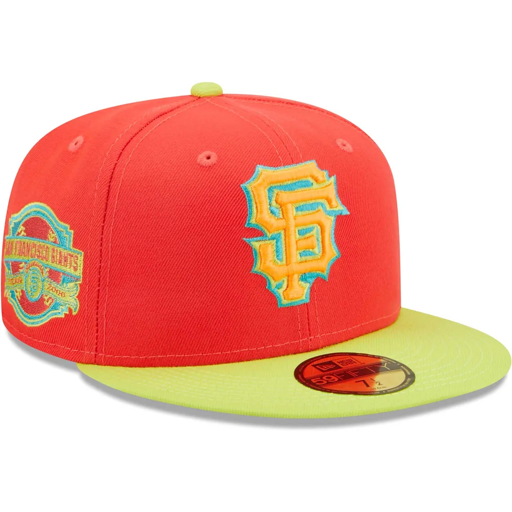 New Era Red/Neon Green Boston Red Sox Lava Highlighter Combo 59FIFTY Fitted Hat