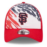 Men's New Era Red San Francisco Giants 2022 4th of July 9TWENTY Adjustable Hat