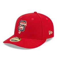 Men's New Era  Red San Francisco Giants 2023 Fourth of July Low Profile 59FIFTY Fitted Hat