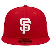 Casquette ajustée 59FIFTY rouge avec logo des Giants de San Francisco pour hommes New Era