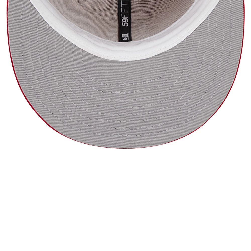 Casquette ajustée 59FIFTY rouge avec logo des Giants de San Francisco pour hommes New Era