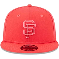 Men's New Era Red San Francisco Giants Spring Color Basic 9FIFTY Snapback Hat