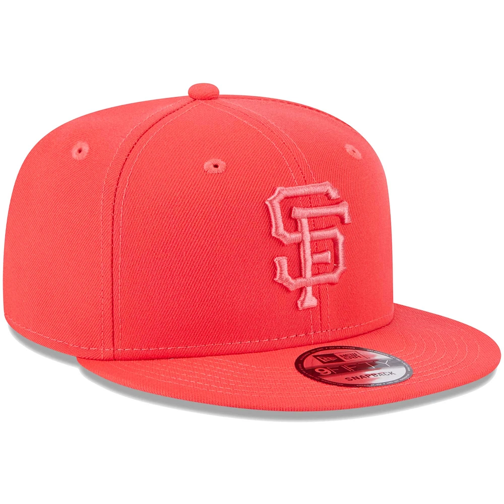 Men's New Era Red San Francisco Giants Spring Color Basic 9FIFTY Snapback Hat