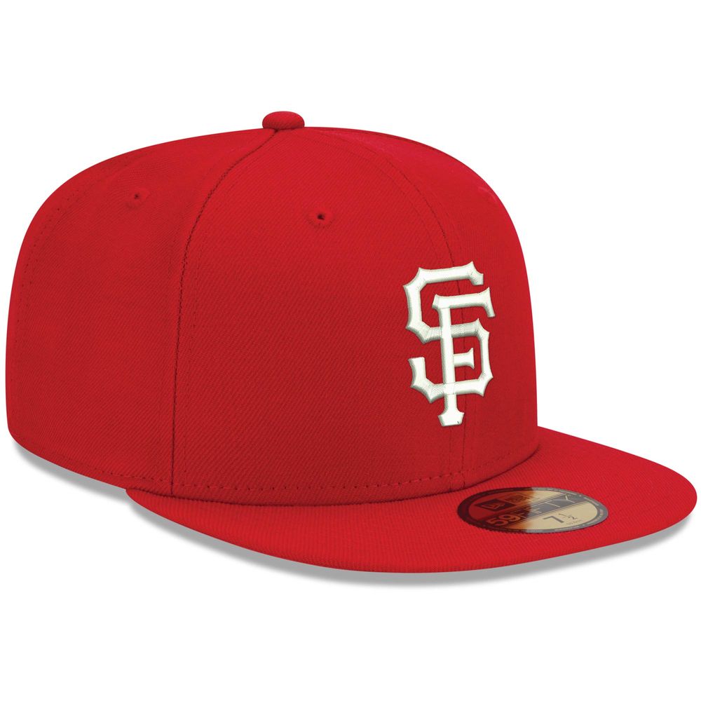 Men's New Era Red San Francisco Giants White Logo 59FIFTY Fitted Hat