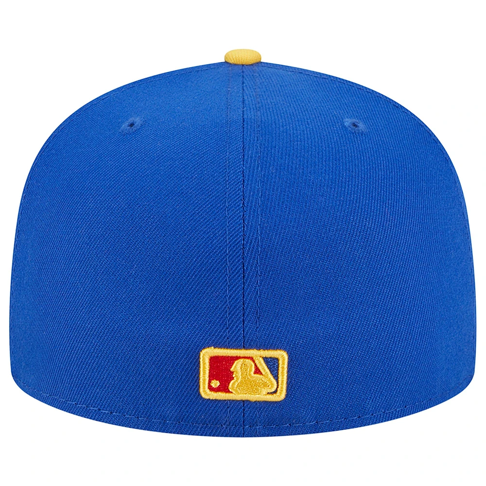 Casquette ajustée 59FIFTY Empire Giants de San Francisco pour homme New Era, bleu royal/jaune