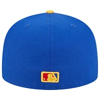 Casquette ajustée 59FIFTY Empire Giants de San Francisco pour homme New Era, bleu royal/jaune