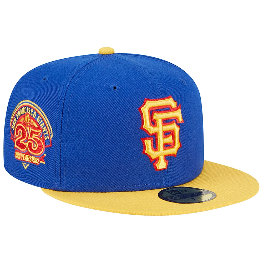 Men's New Era  Royal/Yellow San Francisco Giants Empire 59FIFTY Fitted Hat