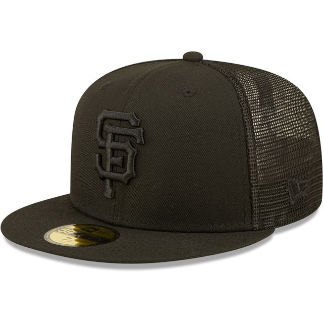 Casquette 59FIFTY Blackout Trucker San Francisco Giants New Era pour homme - ajustée