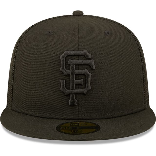 Casquette 59FIFTY Blackout Trucker San Francisco Giants New Era pour homme - ajustée