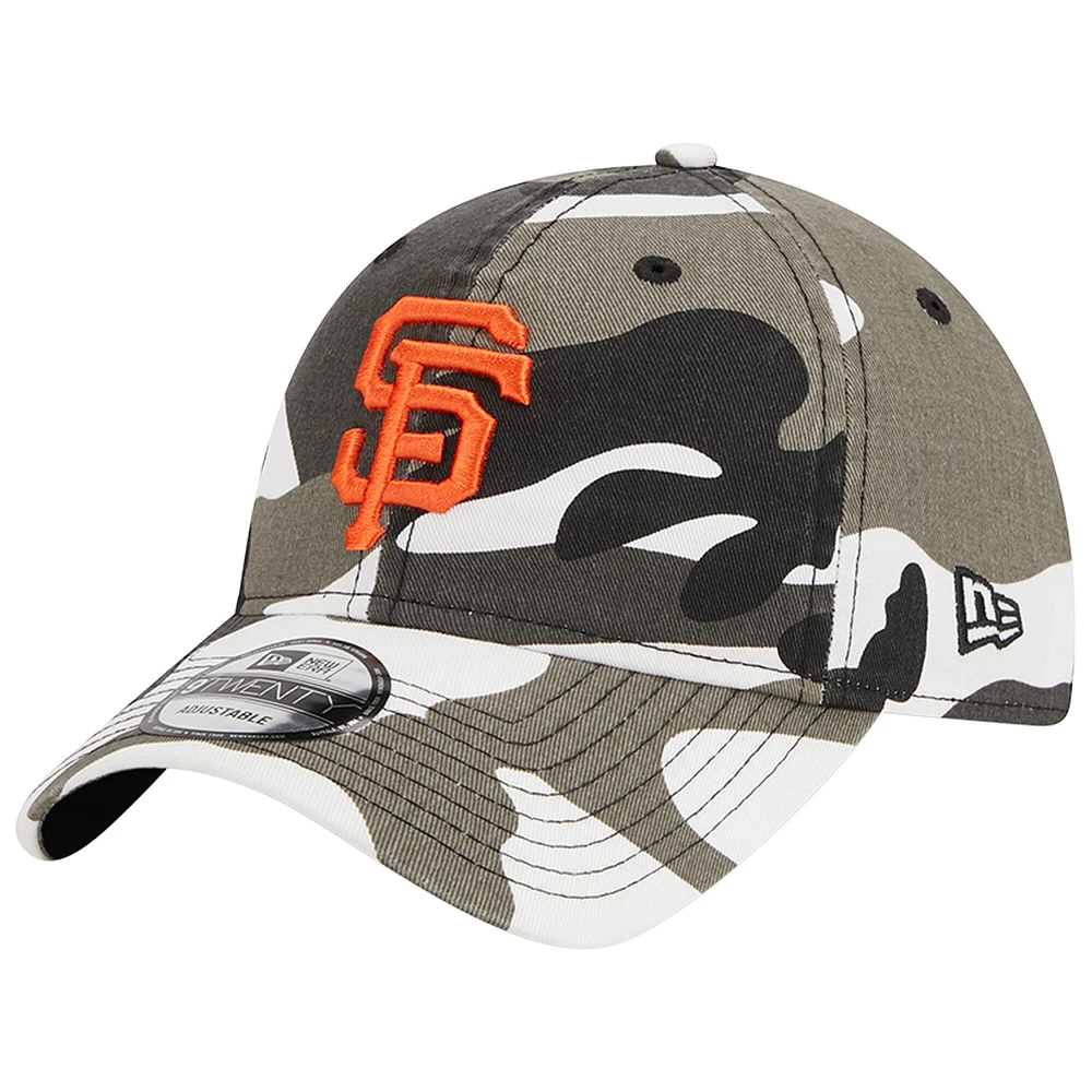 Casquette réglable New Era San Francisco Giants 9TWENTY camouflage foncé pour homme