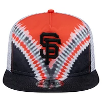 Men's New Era San Francisco Giants Tie-Dye Golfer Trucker Adjustable Hat