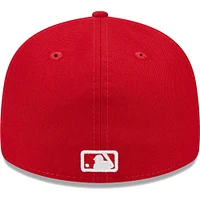 Casquette ajustée à profil bas 59FIFTY pour homme des Giants de San Francisco Scarlet New Era